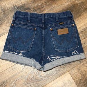 Vintage Wrangler Cutoff Shorts Sz 28 Fits Like 26!